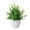 Green, variant on Artificial flowers Potted Small For Shelf Green In White Plastic Pot For Home Bathroom Decor Faux-Green