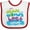 White and Red, variant on Inktastic Daddy Worlds Best Welder Boys or Girls Baby Bib