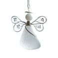 thumbnail image 2 of sea glass angel ornaments,Handmade Sea Glass Angel Ornament, ,Handmade Sea Glass Ornament,Wire Wrapped Ornament,Unique Hanging Beach Decorations with Rope,White, 2 of 4