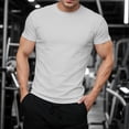 thumbnail image 2 of Leey-World Mens Tshirt Mens T-Shirts Short Sleeve UPF 80+ Sun Protection Lightweight Moisture Wicking Casual Crew Neck Basic Tees(White,M), 2 of 9