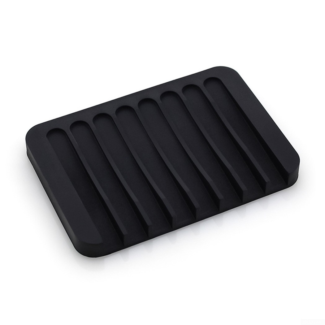 Silicone Kitchen Sponge Holder Soap Dish Bathroom Soap Holder Soapbox ...