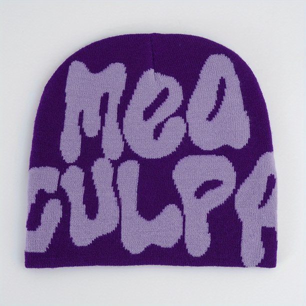 Hip Hop Knitted Beanie Cap Candy Color Y2K Skull Hat Elastic Foldable Women Trend Knit Hat Warm Beanies