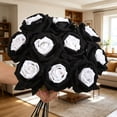 thumbnail image 5 of Clearance Sale! Dark Halloween Artificial Rose, Gothic Black and White Velvet Flower for Home Centerpiece Decor, 5 of 6