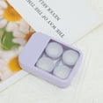 thumbnail image 5 of Unique Bargains 1 Set Contact Lens Case Simple Rectangular Lens Storage Case Purple, 5 of 5