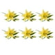 thumbnail image 5 of Inteprter 6 piezas de flores artificiales de lirio, reutilizables, lavables, portátiles, decorativas, para el hogar, sala de estar, decoración Amarillo 2piezas, 5 of 6