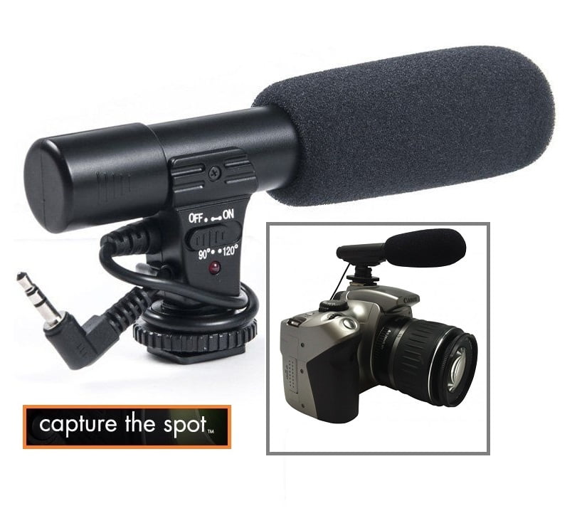 Mini Professional Condenser Microphone for Canon EOS Rebel SL3 EOS R RP