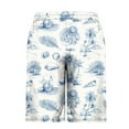 thumbnail image 3 of Summer Shorts for Men, Men Casual Fashion Print Shorts With Pockets Elastic Waist Beach Pants, 3 of 4