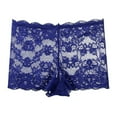 thumbnail image 3 of Panties for Women,Elegant Lace Boyshort Panty Comfortable Daily Wear Underwear with Stretch Fit,Womens Underwear,Blue,S, 3 of 3