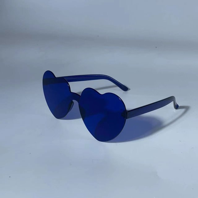 Gafas de sol transparentes de gelatina de color love para hombres y mujeres, gafas de sol con forma de corazón de melocotón, gafas de sol con forma de corazón