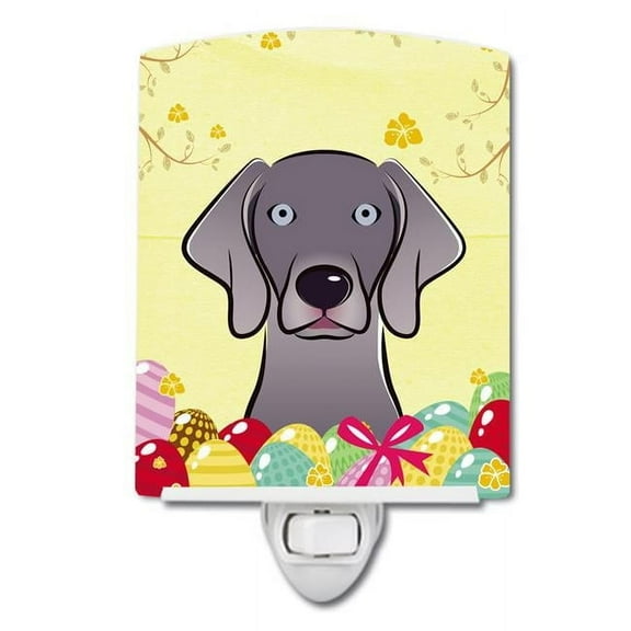 Weimaraner Easter Egg Hunt Ceramic Night Light