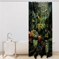 thumbnail image 2 of Tropical Plants Waterproof Printed Shower Curtain Set with Hooks - Bathroom Decoration - Curtain Sets, 2 of 6