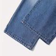 thumbnail image 6 of YUANxueke Girls High Waist Jeans Fashion Straight Wide Leg Denim Pants Casual Fall Winter Outfit Trousers, 6 of 8