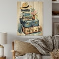 thumbnail image 2 of Designart "Adventurous Journey I" Travel Print on Natural Pine Wood, 2 of 5