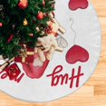 thumbnail image 5 of Coolnut Valentine's Day Tree Skirt Home Decoration Large Round Love Hearts Christmas Tree Skirt for Holiday Party Home Christmas Day Ornaments48", 5 of 6