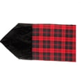 thumbnail image 3 of Raz Plaid Christmas Table Runner with Velveteen Tips - 72" - Red and Black, 3 of 4