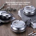 thumbnail image 4 of Smokeless Ashtray Stainless Steel Windproof Round Shape Eco-Friendly Home Gift Windproof Round Shape Household Decor, 4 of 9