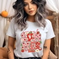 thumbnail image 2 of Sweet Summer Time T-Shirt for Women, Strawberry Daisy Retro Cottagecore Tee, Natural, Size XL, 2 of 6