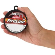 The Beadsmith Fireline by Berkley - Micro-Fused Braided Thread - 4lb. Test, .005/.12mm Diameter, 50 Yard Spool, Crystal Color - Super Strong Stringing Material for Jewelry Making and Bead Weaving