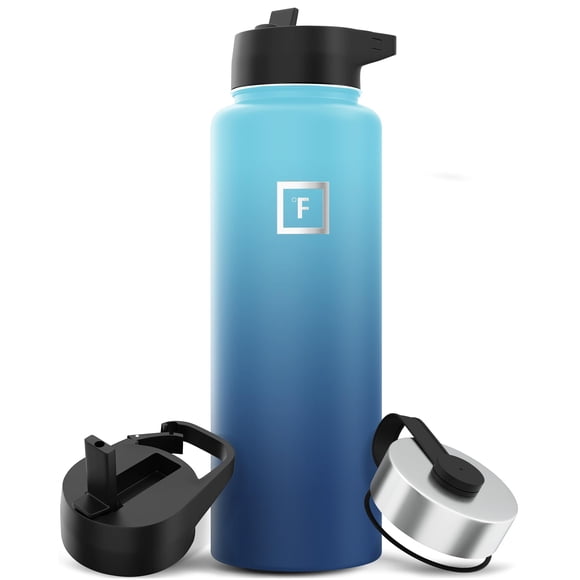 Botella de agua IRON °FLASK para acampar, senderismo, 1,2 L, acero inoxidable