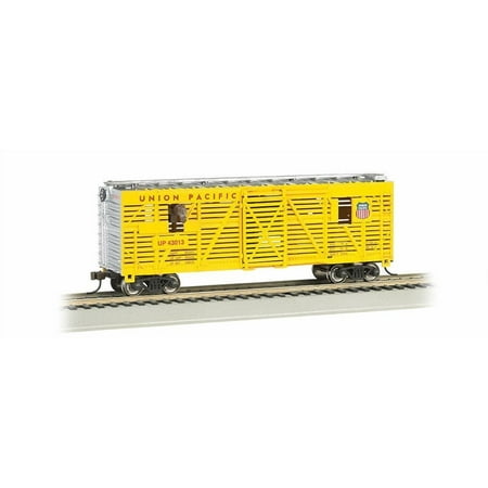 Bachmann 40' Animated Stock Car - UNION PACIFIC with HORSES - HO Scale