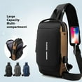 thumbnail image 4 of New Carbon Fiber Streamline Anti-Theft Sling Bag, USB Charging Sport Sling Anti Theft Shoulder Bag, Waterproof Shoulder Backpack, for Travel Gym Sports Daily Trips, Commutes, 4 of 10