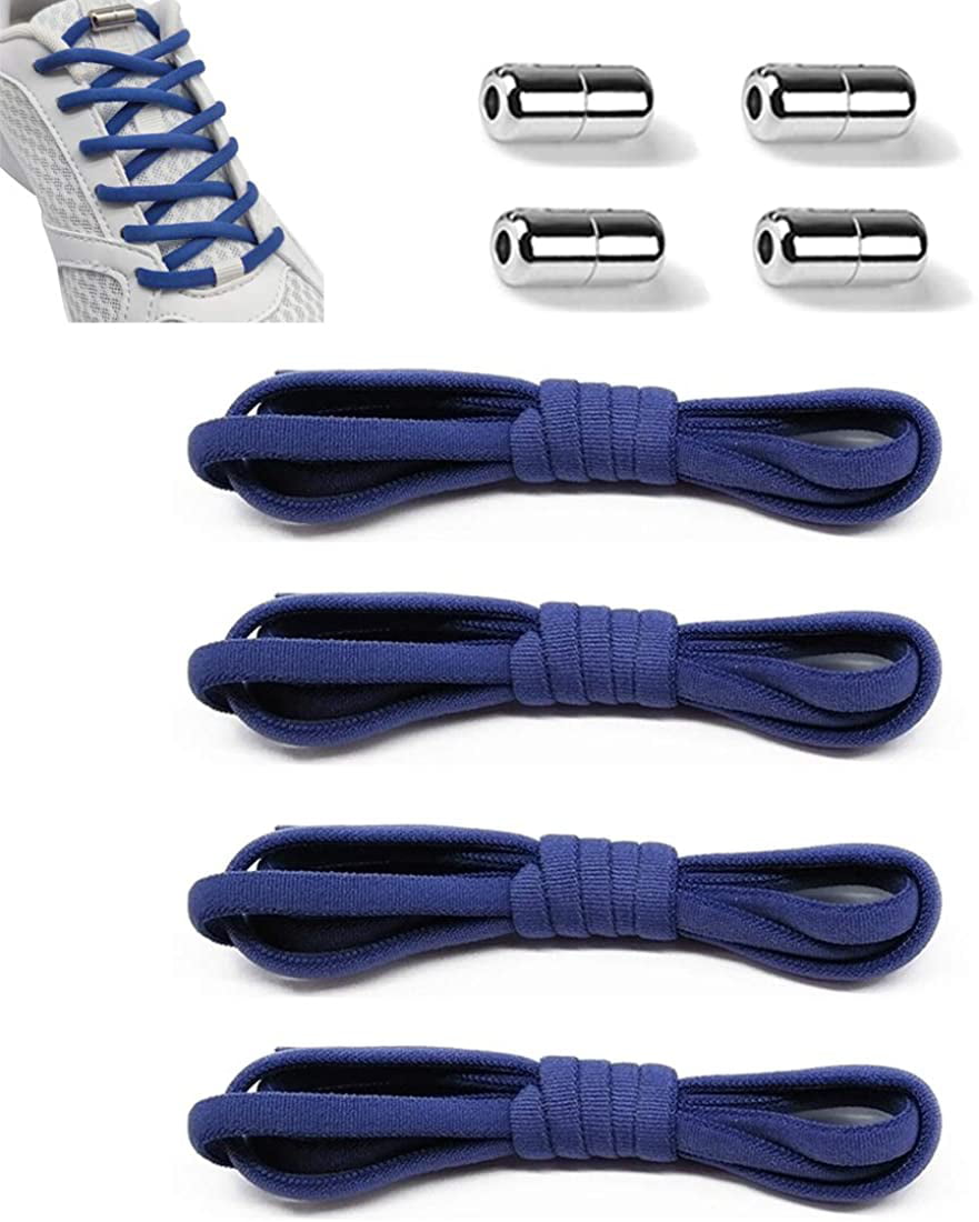 Elastic No Tie Shoelaces String for Kids 2 Pairs-3 Pairs Adult Half Round One Size Fits All-13 Colors