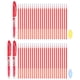 thumbnail image 1 of Paquete de 3 bolígrafos gel borrables con 50 recargas y 2 borradores, bolígrafos borrables térmicos de 0.5 mm para tela, marcadores de tinta roja para costura, acolchado y escritura en planificadores, 1 of 6
