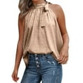 thumbnail image 1 of Playeras,Blusas y Tops,Ropa para Mujer Workout Tank Tops Mujer Chaleco sin mangas con estampado de leopardo y de cuello nuevo de verano para mujeres europeas y (Coffee, S), 1 of 6