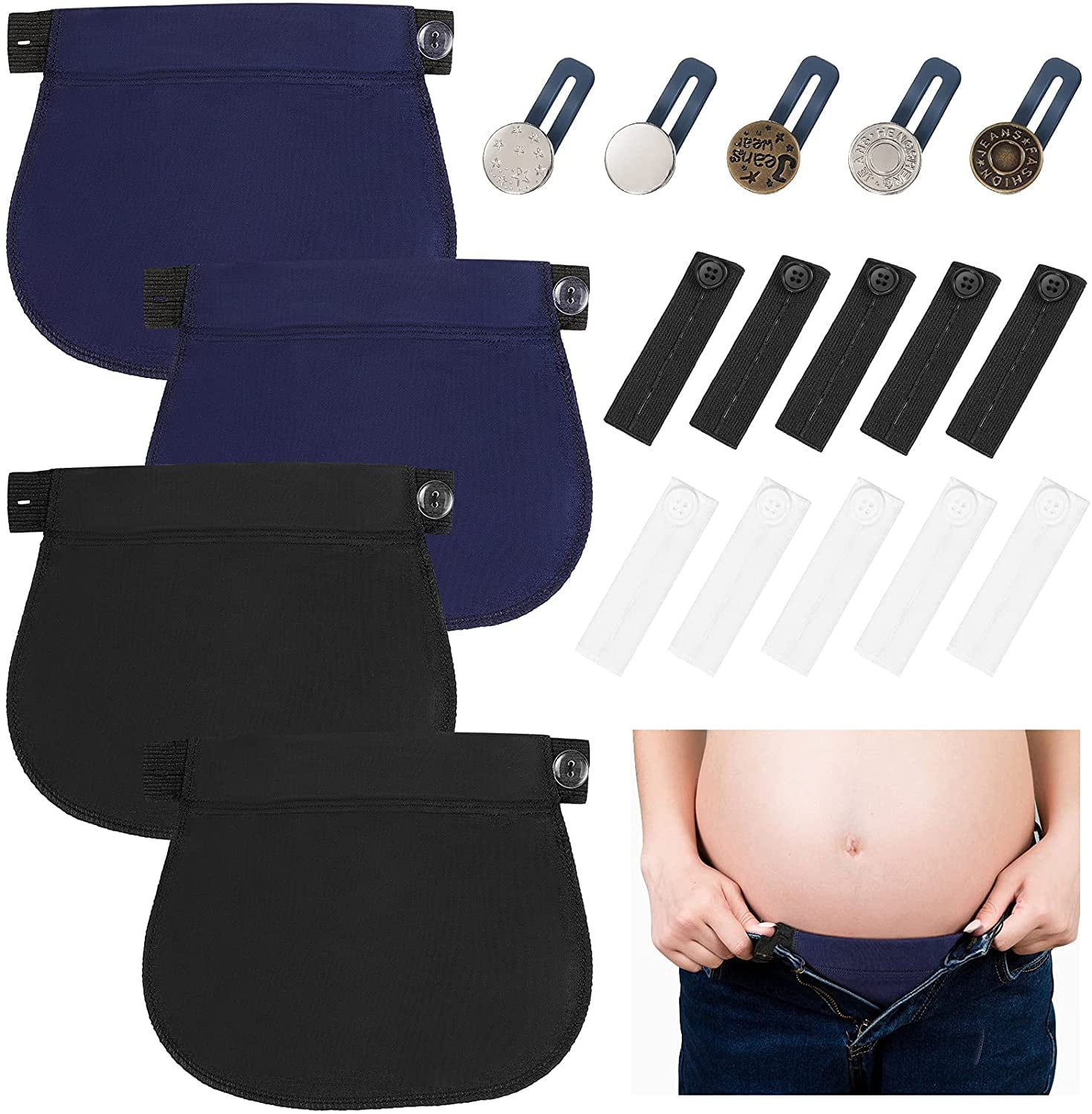 19 Pieces Waist Extender Set Maternity 