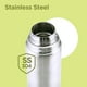 thumbnail image 4 of Milton Thermosteel Flip Lid 1000, termo aislado al vacío de doble pared 1000 ml | 34 onzas | 1 litro | Botella de agua fría y caliente las 24 horas con tapa, acero inoxidable, sin BPA, a prueba de fug, 4 of 5