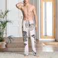 thumbnail image 4 of Salouo Beautiful Butterfly Print Pajama Pants for Men, Lounge Pants Elastic Waistband Casual Men's sleepwear Loungewear Sleep Pajama Pant -Large, 4 of 7