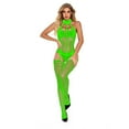 thumbnail image 2 of Lolmot Pantyhose for Women Plus Size Opaque Sexy Cut Out Lingerie Fishnet Open Crotch Seamless Mesh Stockings Bodysuit, 2 of 5