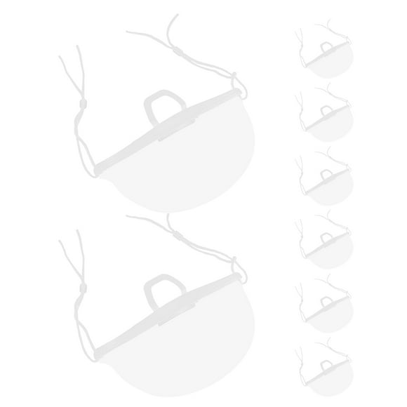 unbranded 8Ud Cubierta Facial Reutilizable Transparente Para Catering Con Ligero Y Ajuste Seguro Para Chefs