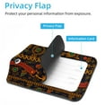 thumbnail image 3 of Square 2Pack PU Leather Gold Jewelry Cruise Luggage Tag with Privacy Cover and Stainless Steel Ring - Suitable for Travel Handbags Backpacks Luggage Tags, 3 of 6