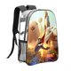 thumbnail image 1 of Liga de SupermascotasMochila transparente temática, resistente y duradera, bolsa see-through para trabajo, deporte, universidad y viaje, 31 × 43 cm, 1 of 6