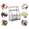 thumbnail image 6 of LUGO® Garage Sports Equipment Organizer with Wheels, Ball Storage Rack with Baskets and Hooks, 6 of 9