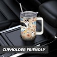 thumbnail image 7 of 40oz Dog Mom Tumbler - Leakproof Travel Coffee Mug with Handle - Cute Puppy Gift for Women Who Love Dogs - Double Wall Stainless, 7 of 7