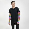 thumbnail image 4 of Yiaed Glitter Rainbow Print Arm Sleeves,Cooling UV Sun Protection Sports Compression for Men/Women, 4 of 6