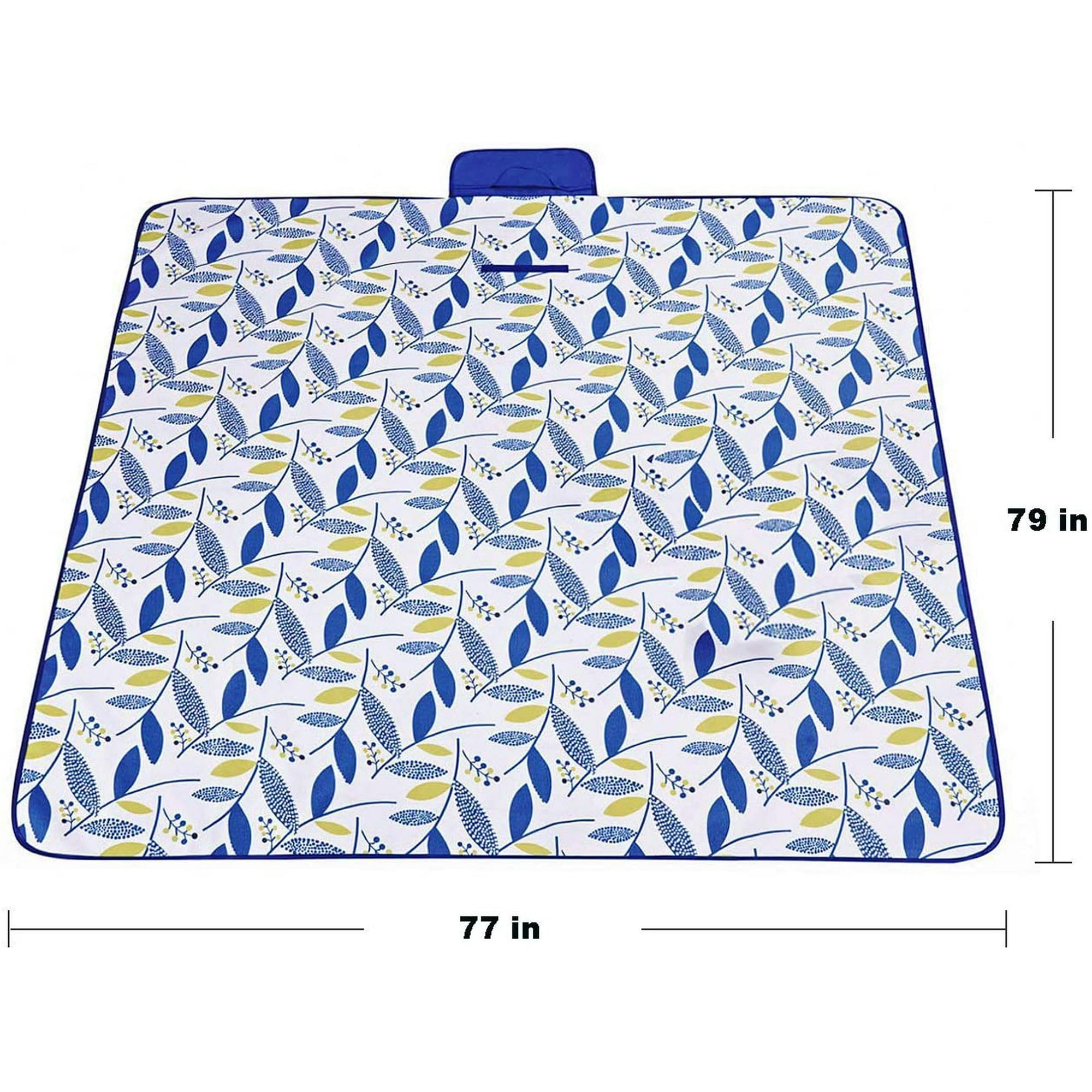 Couverture De Pique-nique Imperméable Mandala Bleu • Mille Et Une