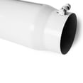 thumbnail image 5 of Universal Stainless Truck Angled White 15 inch Bolt-On Exhaust Tip 5 In 6 Out, 5 of 6