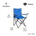 thumbnail image 3 of Silla Plegable GARDECOR Playa Camping Azul Silla-3A, 3 of 7