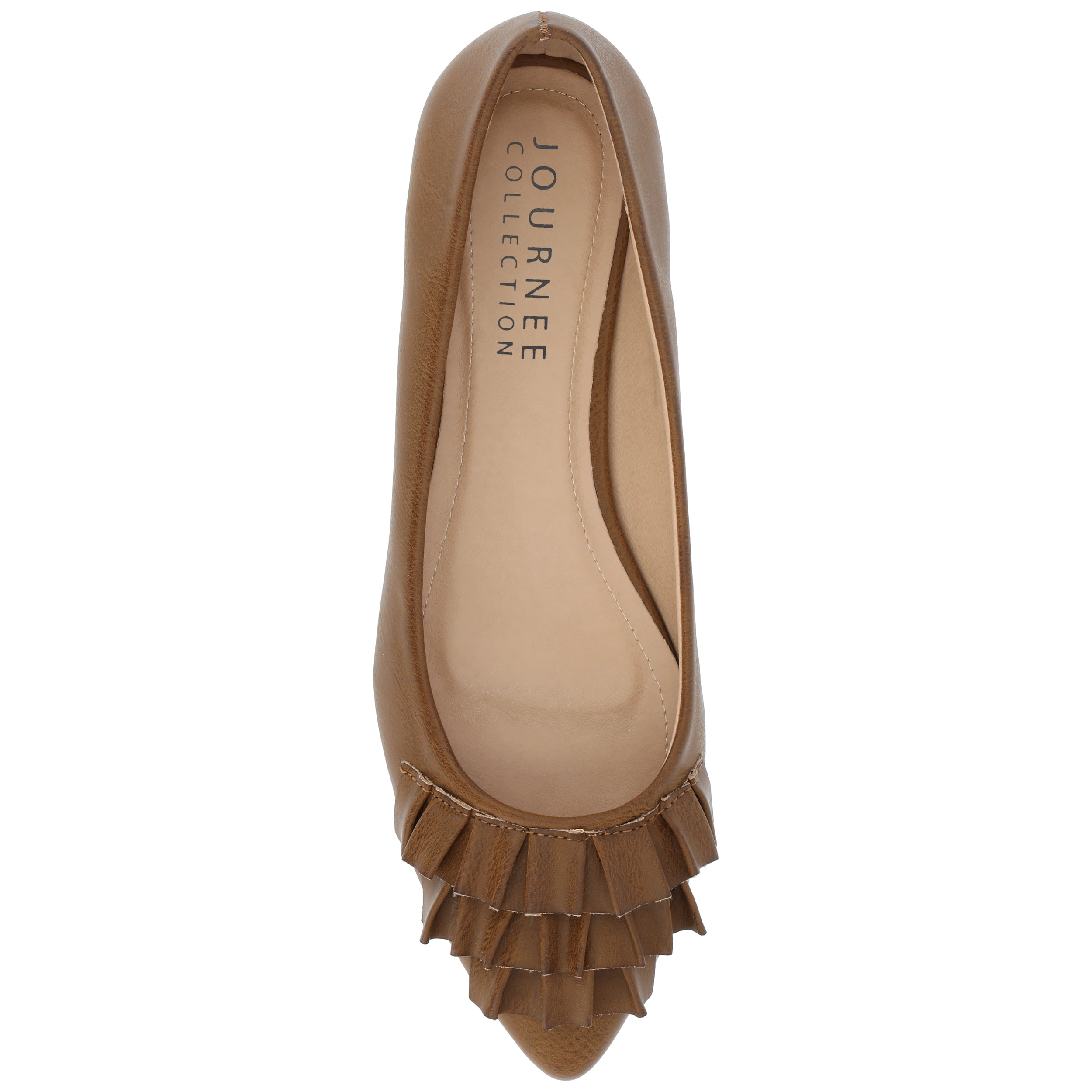Journee Womens Judy Slip On Pointed Toe Ballet Flats, Widths Available