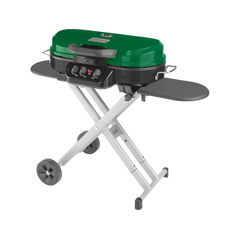 Coleman RoadTrip 285 Portable Stand-Up Propane Grill, Green Coleman RoadTrip 285 Portable Stand-Up Propane Grill, Green