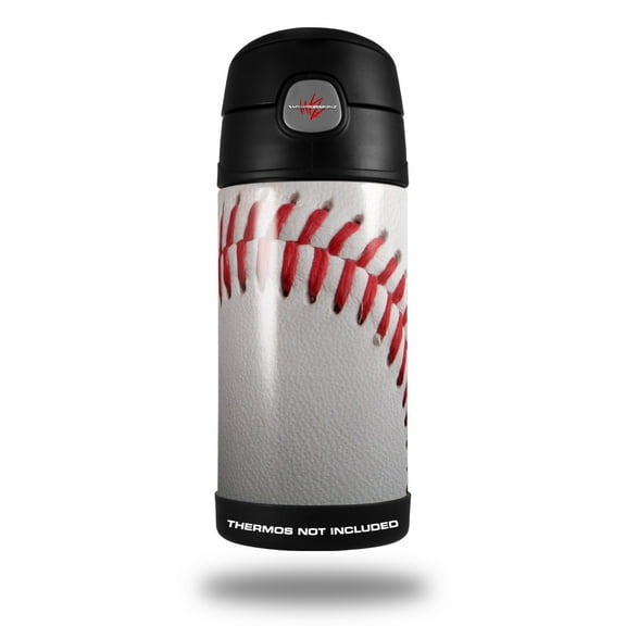 Skin Decal Wrap for Thermos Funtainer 12oz Bottle Baseball (BOTTLE NOT INCLUDED) by WraptorSkinz