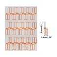thumbnail image 2 of Unique Bargains P-Type Handwritten New Model Gift Stickers 3.31"x1.02" 6 Pcs Orange, 2 of 5
