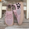 thumbnail image 4 of Womens Mesh Athletic Shoes Leopard Print Wide Toe Box Lace Up Running Shoes Breathable Non Slip Sneakers, 4 of 6