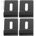 thumbnail image 1 of FUEENIRVA 4 Pcs Supports Muraux Clips de Support de Miroir Noir Matériau en Acier Inoxydable Robuste, 1 of 6