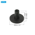 thumbnail image 2 of Uxcell 1.5 Inch Rubber Golf Tee, 6 Pack Tall Training Driving Range Tee Stable Ball Holder, Black, 2 of 5