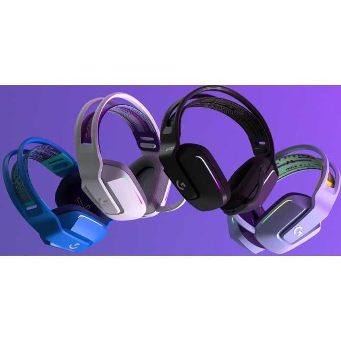  Logitech - Auriculares inalámbricos G733 Lightspeed para  juegos, con diadema de suspensión, LIGHTSYNC RGB, tecnología de micrófono  Blue VO!CE y controladores de audio PRO-G, color azul : Todo lo demás