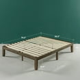 Zinus Moiz 14” Wood Platform Bed Frame, Queen